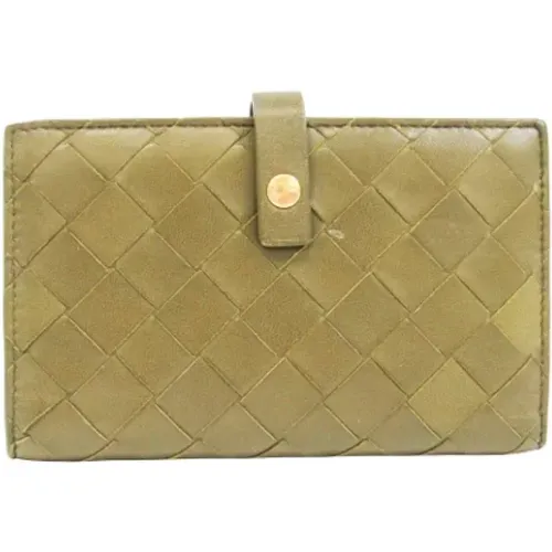 Pre-owned Leather wallets , female, Sizes: ONE SIZE - Bottega Veneta Vintage - Modalova