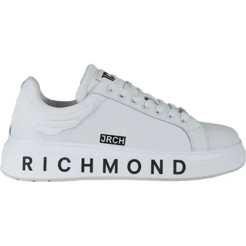 Weiße Ledersneaker , Herren, Größe: 40 EU - John Richmond - Modalova