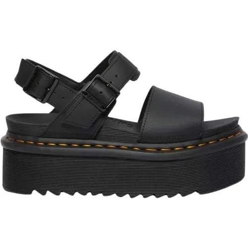 Leather Platform Sandals Voss , female, Sizes: 5 UK, 6 UK, 4 UK, 7 UK - Dr. Martens - Modalova