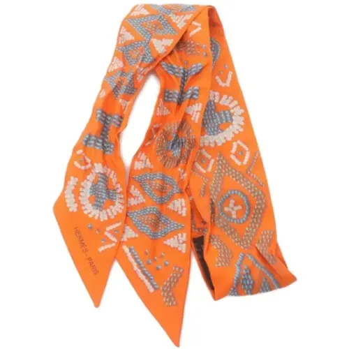 Pre-owned Silk scarves , female, Sizes: ONE SIZE - Hermès Vintage - Modalova