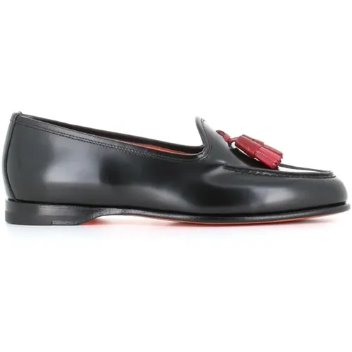 Brushed Leather Loafers , female, Sizes: 4 1/2 UK, 4 UK, 5 1/2 UK, 6 UK, 5 UK - Santoni - Modalova
