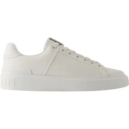 Pre-owned Leather sneakers , male, Sizes: 6 UK - Balmain Pre-owned - Modalova