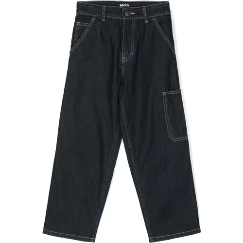 Blaue Denim Klassische Jeans Molo - Molo - Modalova