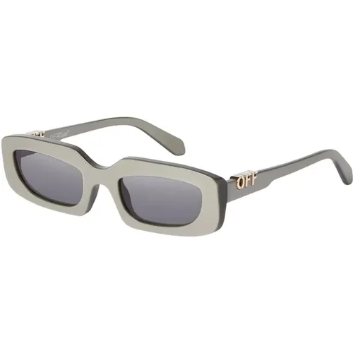 Renton Sonnenbrille Grün Havana Gestell - Off White - Modalova