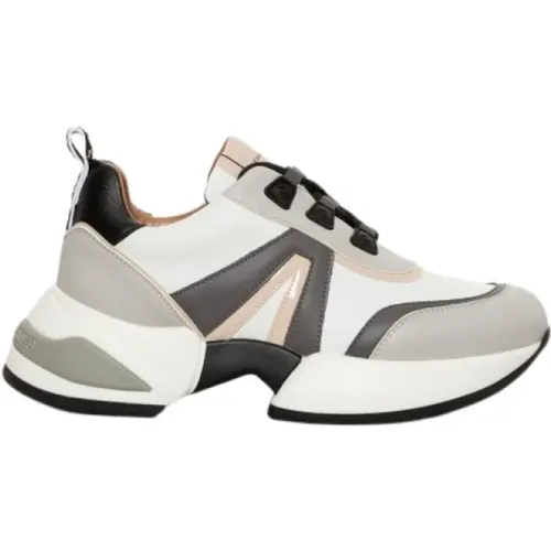 Marmor Sneakers - Weiß/Grau/Rose , Damen, Größe: 40 EU - Alexander Smith - Modalova