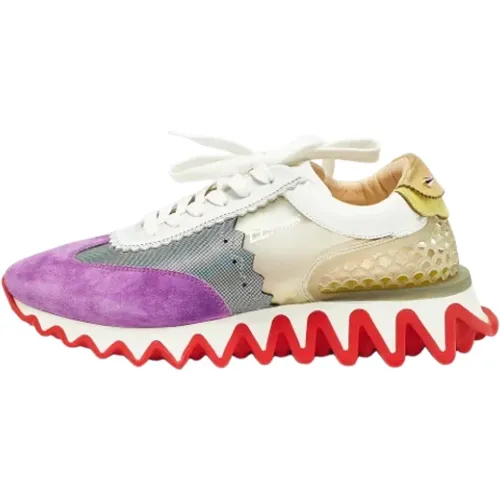 Pre-owned Leather sneakers , female, Sizes: 7 UK - Christian Louboutin Pre-owned - Modalova