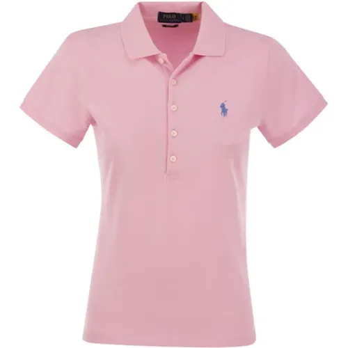 Slim Fit Baumwoll Polo Shirt , Damen, Größe: 2XS - Ralph Lauren - Modalova