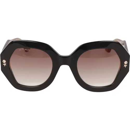 Unregelmäßige Form Acetat Sonnenbrille , unisex, Größe: 50 MM - ETRO - Modalova