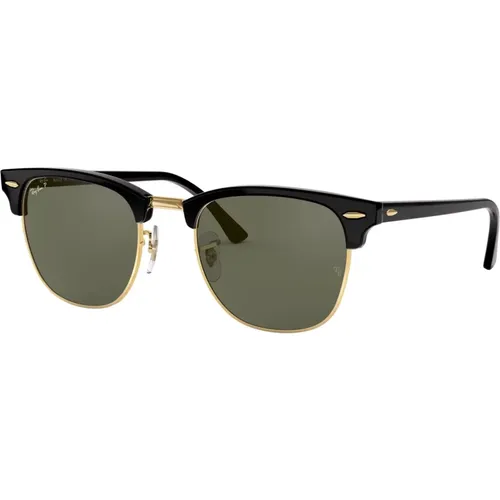 Clubmaster Polarized Sonnenbrillen Gold , Herren, Größe: 49 MM - Ray-Ban - Modalova