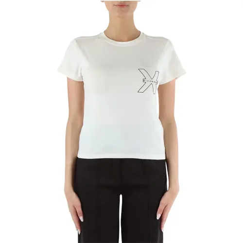 Stretch Cotton Logo Print T-shirt , female, Sizes: M, S, XS - Richmond - Modalova