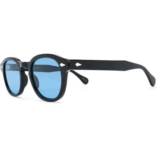 Schwarze Celebrity Blaue Sonnenbrille,LEMTOSH Base2 SUN Amber Sunglasses - Moscot - Modalova