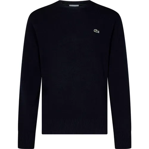 Crewneck Wool Sweater Aw24 , male, Sizes: S, XL, L, M - Lacoste - Modalova