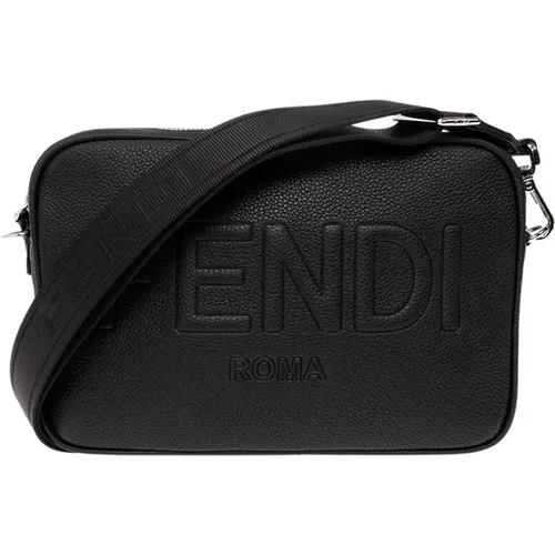 Shoulder bag with logo , male, Sizes: ONE SIZE - Fendi - Modalova