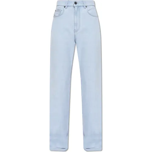 Jeans mit Applikationen , Herren, Größe: W31 - Versace - Modalova
