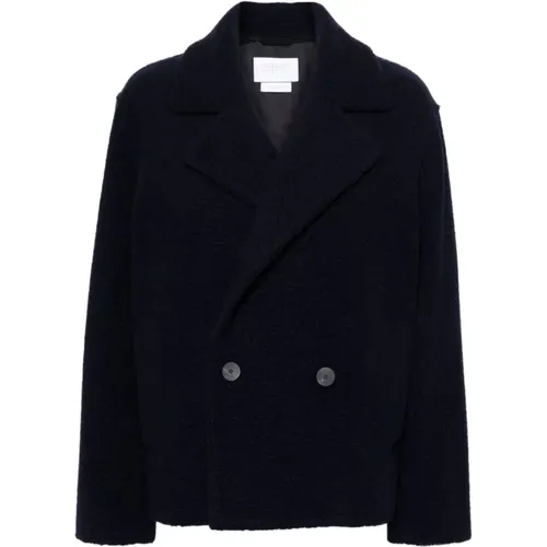 Wool Blend Bouclé Coat , female, Sizes: M - Harris Wharf London - Modalova