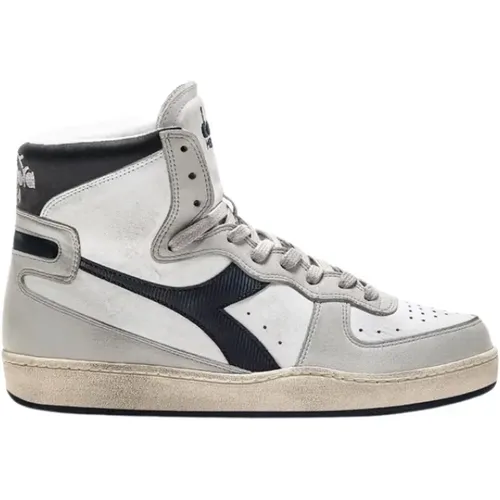 Vintage High Cut Sneakers - Weiß/High Rise , Herren, Größe: 36 EU - Diadora - Modalova