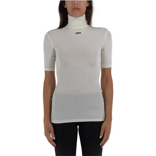 Off , Stamp SEC Skin Shirt , Damen, Größe: 2XS - Off White - Modalova