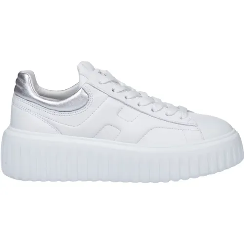 Sneakers with Silver Details , female, Sizes: 6 UK, 5 1/2 UK, 5 UK - Hogan - Modalova