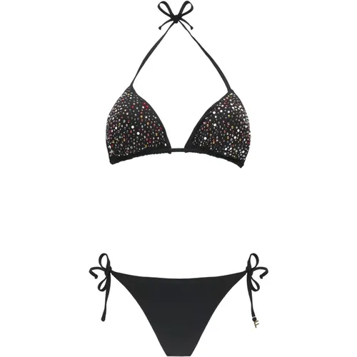 Schwarzer Sea Bikini Dreieck Top , Damen, Größe: M - Fisico - Modalova