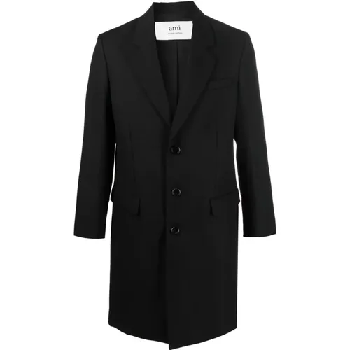 Simple Buttoned Coat , male, Sizes: M, XL - Ami Paris - Modalova