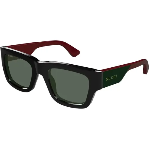 Stilvolle Sonnenbrille in Schwarz , Herren, Größe: 52 MM - Gucci - Modalova