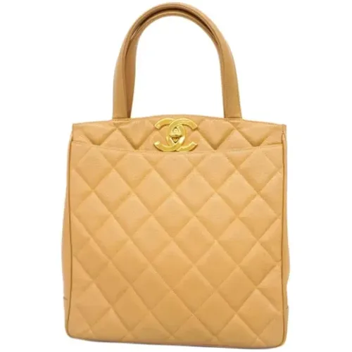 Pre-owned Leather totes , female, Sizes: ONE SIZE - Chanel Vintage - Modalova