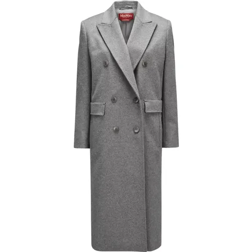 Double Breasted Corolla Coat , female, Sizes: L, XL - Max Mara Studio - Modalova