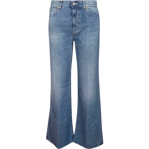 Weitbein Flared Jeans , Damen, Größe: W28 - Dondup - Modalova