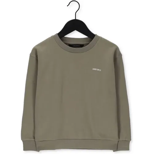 Mädchen Khaki Sweater,Mädchen Sand Pullover,Mädchen Grauer Pullover,Mädchen Schwarzer Pullover - Airforce - Modalova