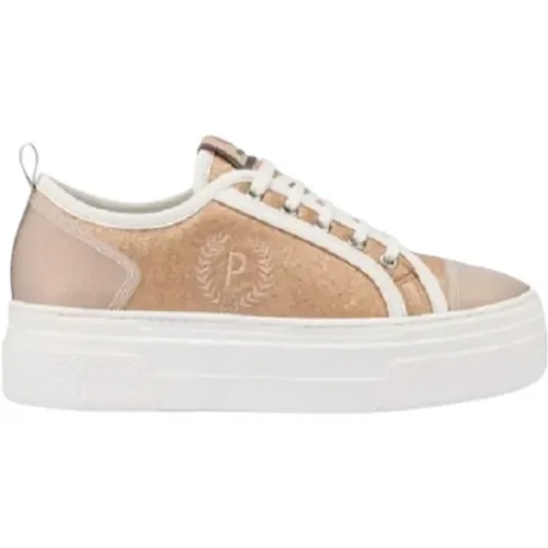 Low Top Sneakers , female, Sizes: 5 UK, 6 UK, 7 UK, 3 UK - Pollini - Modalova