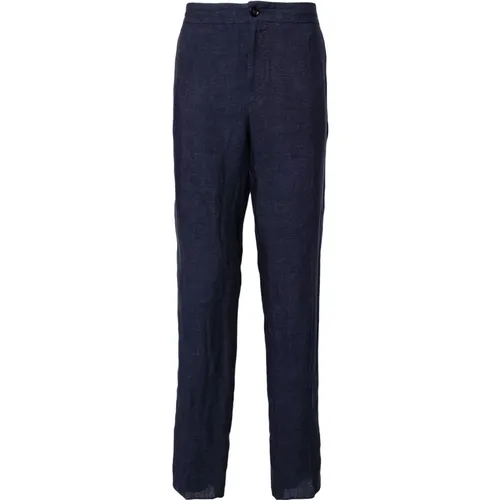 Linen Pants with Pockets , male, Sizes: L, XL - Ermenegildo Zegna - Modalova