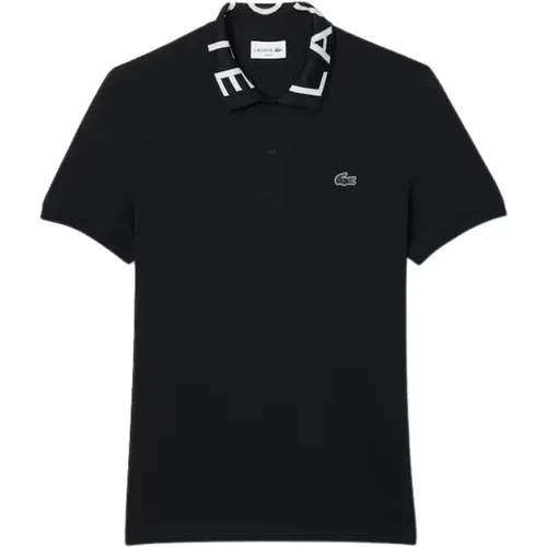 Schwarzes Movement Polo Herren , Herren, Größe: M - Lacoste - Modalova