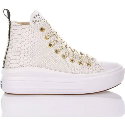 Handgefertigte Weiße Sneakers für Frauen , Damen, Größe: 37 1/2 EU - Converse - Modalova