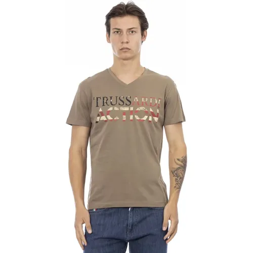 T-Shirts , Herren, Größe: M - Trussardi - Modalova