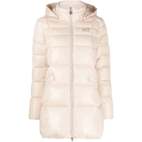 Rosa Puffer & Down Casual Mantel - Emporio Armani EA7 - Modalova