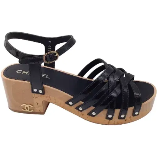 Pre-owned Leather sandals , female, Sizes: 6 UK - Chanel Vintage - Modalova