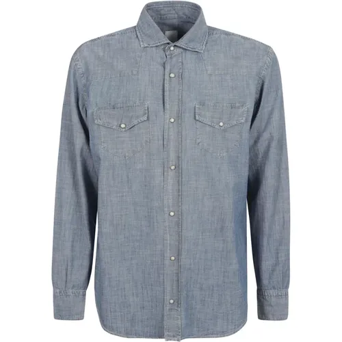 Mens Clothing Shirts Ss24 , male, Sizes: S - Eleventy - Modalova