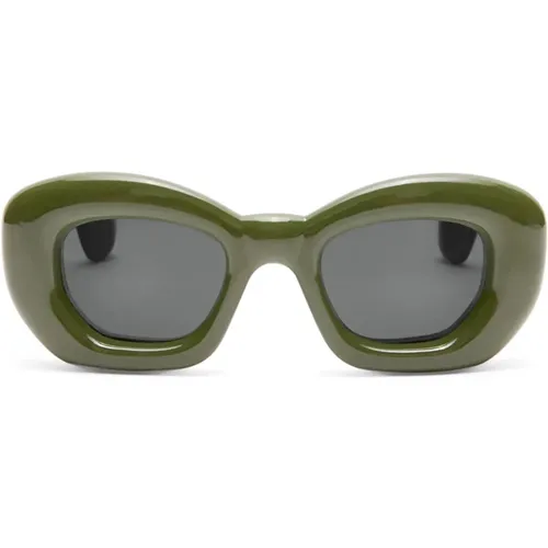 Mutige Grüne Cat-Eye Sonnenbrille - Loewe - Modalova