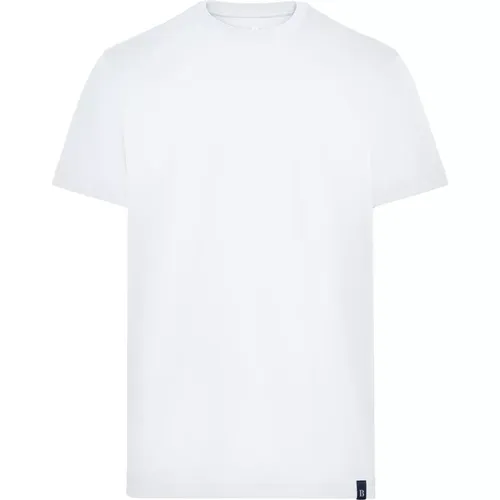 Ss Baumwoll-Jersey Ammoniak T-Shirt , Herren, Größe: M - Boggi Milano - Modalova