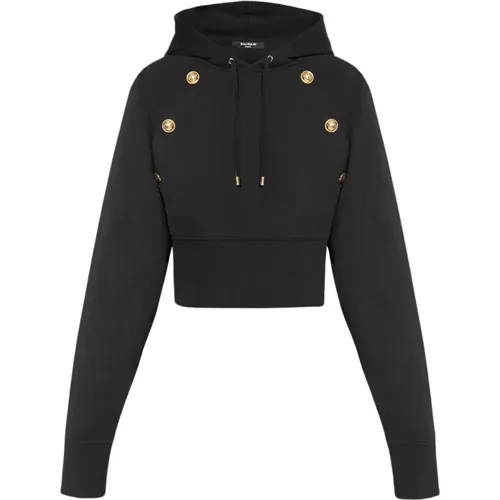 Kapuzenpullover , Damen, Größe: S - Balmain - Modalova