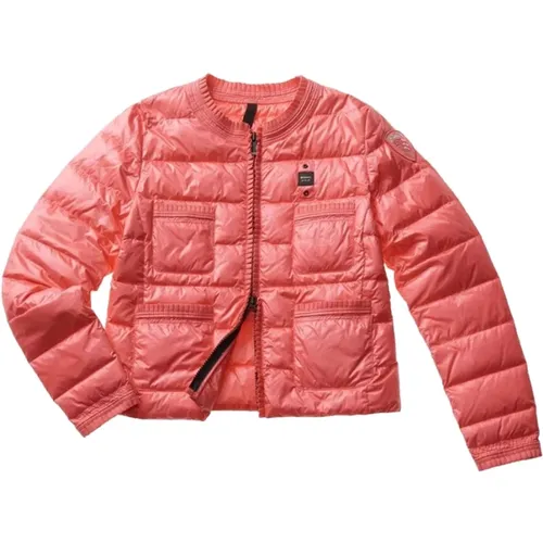 Synthetic Puffer Coat , female, Sizes: S, XS, L, M - Blauer - Modalova