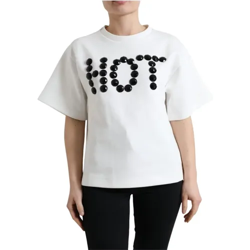 T-Shirts , Damen, Größe: 3XS - Dolce & Gabbana - Modalova