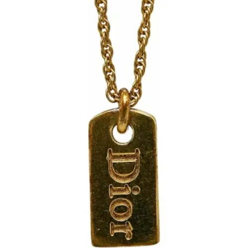 Pre-owned Metal dior-jewelry , female, Sizes: ONE SIZE - Dior Vintage - Modalova