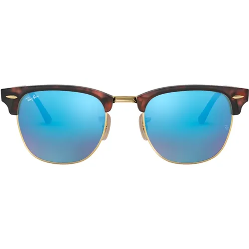 Rb3016 Sonnenbrille Clubmaster Flash Gläser polarisiert , Damen, Größe: 49 MM - Ray-Ban - Modalova