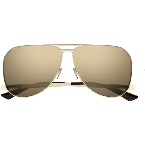 Gold Pilot Sunglasses SL 690 Dust , female, Sizes: ONE SIZE - Saint Laurent - Modalova