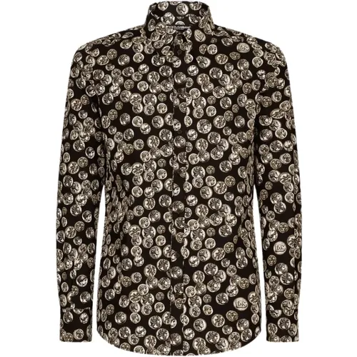 Casual Shirt , male, Sizes: M - Dolce & Gabbana - Modalova