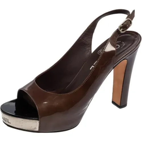 Pre-owned Leather sandals , female, Sizes: 4 1/2 UK - Chanel Vintage - Modalova