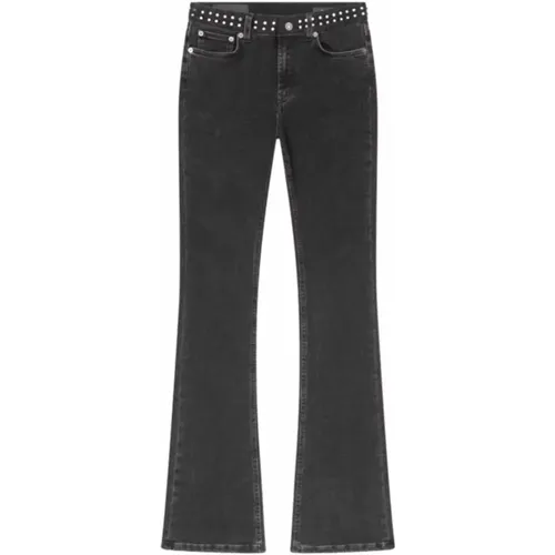 Schwarze Bootcut Skinny Jeans , Damen, Größe: W27 - Dondup - Modalova