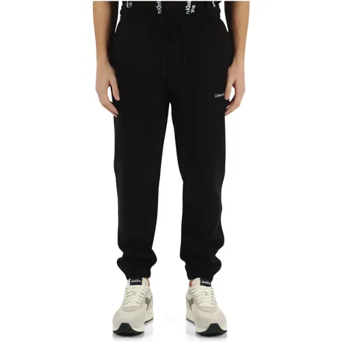 Baumwoll-Sweatpants mit Logo , Herren, Größe: S - Calvin Klein Jeans - Modalova