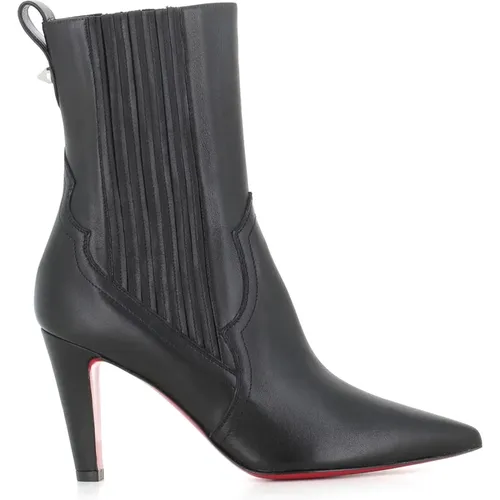 Leather Ankle Boots , female, Sizes: 3 UK, 4 1/2 UK - Christian Louboutin - Modalova